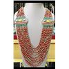 Image 1 : Tibet Natural Stone Tribal Queen Royal Necklace