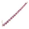 Image 2 : Natural Intense Purple Amethyst Flower 92 Ct Bracelet