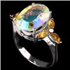 Image 2 : Natural AAA MULTI COLOR, TOPAZ & CITRINE Ring