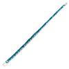 Image 2 : Natural Oval 5x4mm Aaa Neon Blue Apatite Bracelet