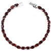 Image 1 : NATURAL DARK ORANGE RED GARNET Bracelet