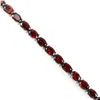 Image 2 : NATURAL DARK ORANGE RED GARNET Bracelet