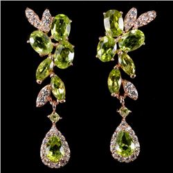 NATURAL AAA APPLE GREEN PERIDOTEarrings