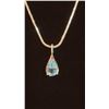 Image 2 : DAZZLING 3.5 CT SKY BLUE TOPAZ PENDANT