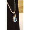 Image 4 : DAZZLING 3.5 CT SKY BLUE TOPAZ PENDANT