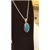 Image 3 : STUNNING NATURAL BLUE TURQUOISE & COPPER PENDANT