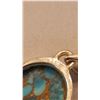 Image 5 : STUNNING NATURAL BLUE TURQUOISE & COPPER PENDANT