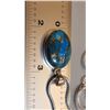 Image 6 : STUNNING NATURAL BLUE TURQUOISE & COPPER PENDANT
