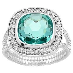 GORGEOUS 4.5 CT PARAIBA TOURMALINE RING