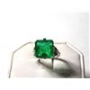 Image 1 : 10.32 CT CERTIFIED NATURAL EMERALD RING
