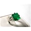 Image 2 : 10.32 CT CERTIFIED NATURAL EMERALD RING