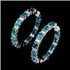 Image 1 : Natural Neon Blue Apatite Earrings