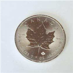 Canadian Maple Leaf 5 Dollar 1  Ounce Silver