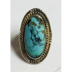 High Quality Turquoise Ring Sterling Silver