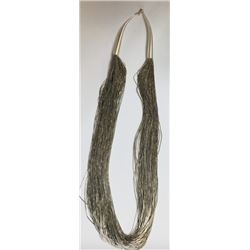 Liquid Silver Necklace Vintage