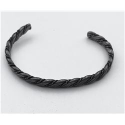 Navajo Silver Twisted Wire Bracelet Collected by Virginia Doneghy (1900-1981)