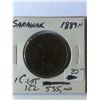 Image 1 : Rare 1889H SARAWAK Large 1 Cent Coin