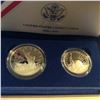 Image 2 : 1986 Liberty 2 Coin Set Dollar and Half in Original Box with Paperwork