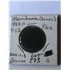 Image 1 : Rare 1888H KENYA Mombasa Pice Coin