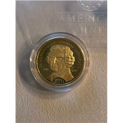 2002 50 Dollar GOLD PROOF 3.11 Grams Liberia Thomas Jefferson
