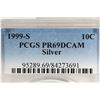 Image 3 : 1999-S SILVER ROOSEVELT DIME PCGS PR69 DCAM