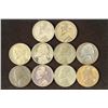 Image 1 : 10 ASSORTED 35% SILVER JEFFERSON WAR NICKELS