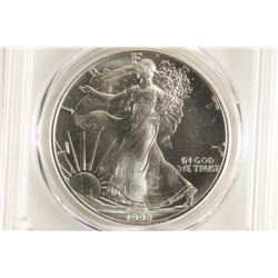 1992 AMERICAN SILVER EAGLE PCGS MS69