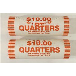 2-$10 ROLLS OF 2009-D GUAM QUARTERS BRILLIANT UNC