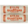 Image 1 : 2-$10 ROLLS OF 2009-D GUAM QUARTERS BRILLIANT UNC