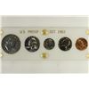 Image 1 : 1963 US SILVER PROOF SET IN PLASTIC CASE