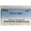 Image 3 : 1964 SILVER ROOSEVELT DIME PCGS PR67