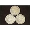 Image 2 : 1935,36-D & 37 WALKING LIBERTY HALF DOLLARS