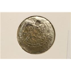 SILVER AKCE CIRCA 1453 A.D. WITH HOLE