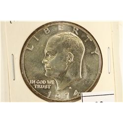 1974-S IKE SILVER DOLLAR BRILLIANT UNC