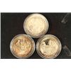Image 1 : 3-1 3/4" SOLID BRONZE PROOF MEDALS BY THE