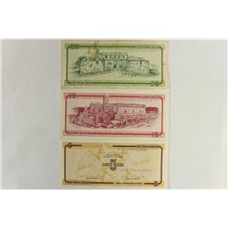 CUBA 5,10 & 20 PESOS FOREIGN EXCHANGE CERTIFICATES