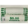 Image 1 : 2-$5 ROLLS OF 2011-P & D ROOSEVELT DIMES BU