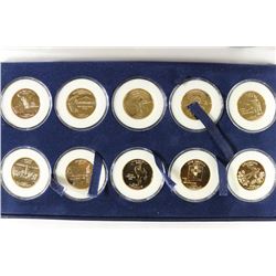 2007 & 2008 24KT GOLD PLATED STATE QUARTER SET