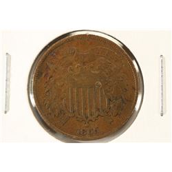 1865 US TWO CENT PIECE VERY FINE