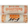 Image 1 : 2-$10 ROLLS OF 2008-P & D ALASKA QUARTERS BU