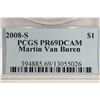 Image 3 : 2008-S MARTIN VAN BUREN DOLLAR PCGS PR69 DCAM