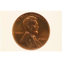 1966 SMS LINCOLN CENT ANACS MS65 RED