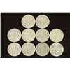 Image 2 : 10 ASSORTED SILVER ROOSEVELT DIMES