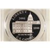 Image 1 : 2001-P US CAPITOL VISITOR SILVER DOLLAR PCGS PR69