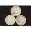 Image 2 : 1942-D,43 & 1944 WALKING LIBERTY HALF DOLLARS