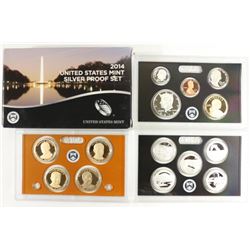 2014 US SILVER PROOF SET (WITH BOX) 14 PIECES