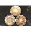 Image 2 : 3 ASSORTED 1 3/4" SOLID BRONZE PROOF MEDALS