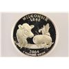 Image 1 : 2004-S SILVER WISCONSIN QUARTER ICG PR70 DCAM