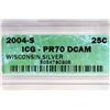 Image 3 : 2004-S SILVER WISCONSIN QUARTER ICG PR70 DCAM