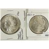 Image 1 : 1883-O & 1885-O MORGAN SILVER DOLLARS BOTH BU